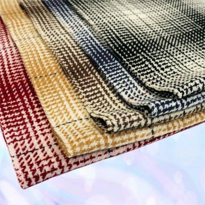 男女兼用 ウール100% オンブレ格子柄 マフラー 64172 ネイビー