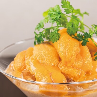 小川の塩水ウニ(100g×3パック)鮮度抜群!ミョウバン不使用のうに本来の味をお楽しみください!