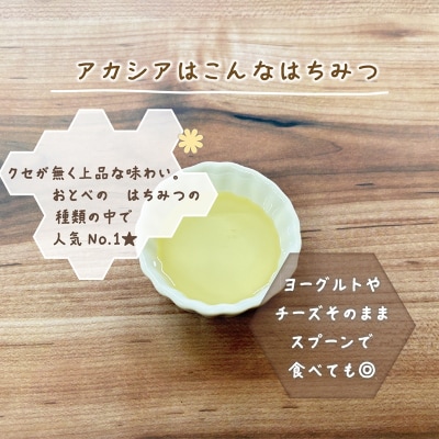 <おとべのはちみつ アカシア500g×1本>