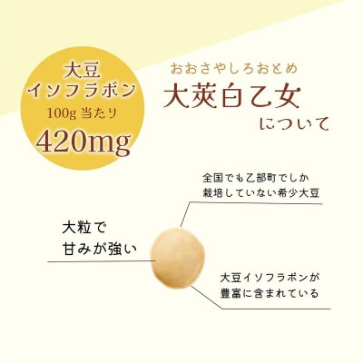 使い方色々!豆乳にもぴったり!【大莢白乙女大豆 1袋】