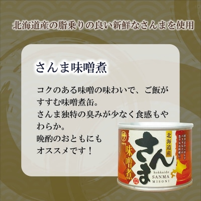美味しく満足 こだわりのサンマ缶 やわらか食感 絶品味噌煮【笹谷商店さんま味噌煮:10缶】