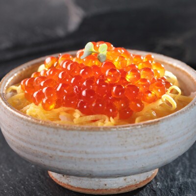 【北海道産 新物】　鮭いくら醤油漬け420g 60g×7本 小分けの瓶タイプ