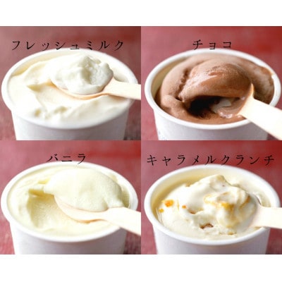 【北海道せたな町産】ひらかわ牧場のしぼりたて生乳で作ったアイスクリーム【人気の4種8個入り】