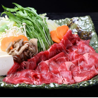 【毎月定期便】肥後の赤牛　すきやき用　500g(熊本県産和牛)全3回