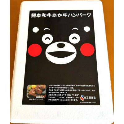 くまモンあか牛ハンバーグセット(あか牛ハンバーグ120g×6個)(大津町)
