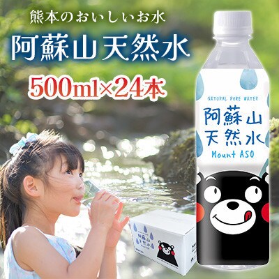 熊本のおいしいお水 阿蘇山天然水 500ml 1ケース(24本入)(大津町)