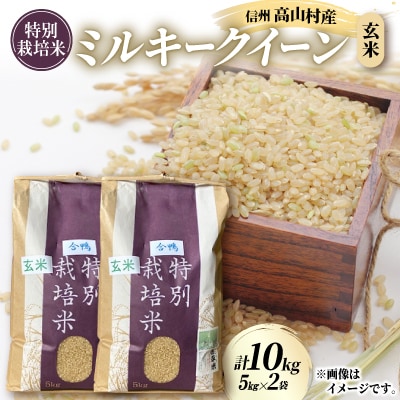 特別栽培米「ミルキークイーン」玄米 10kg(5kg×2袋)