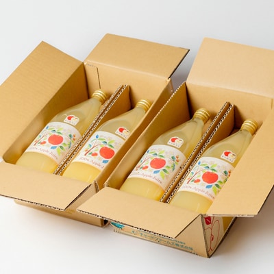 信州産りんごジュース(サンふじ すりおろし)1,000ml×4本