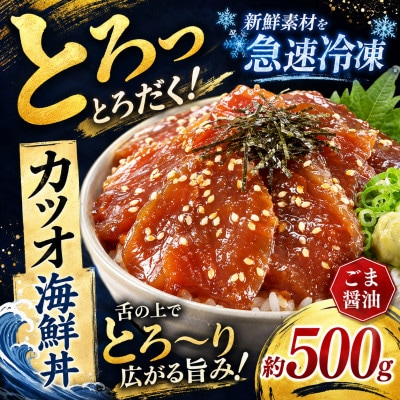 ごま醤油 海鮮丼 カツオ 約500g(和水町)