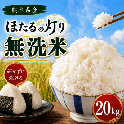 【令和7年産】熊本県産 ほたるの灯り 無洗米 20kg