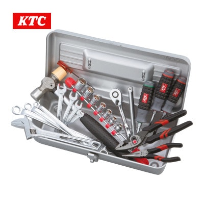 KTC 9.5sq.工具セット(片開きメタルケースタイプ)[25点][SK3242S]