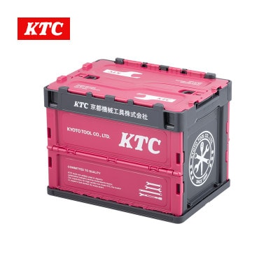 KTC折りたたみコンテナ　20L(ピンク×グレー)[YG-195PI]