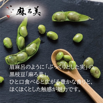 京都府産 黒枝豆 麻ろ美BOX 約1kg(500g×2袋)　ロックファーム京都