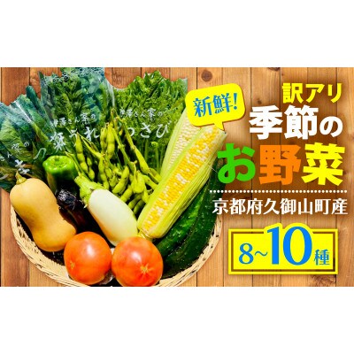 【訳アリ】 季節の野菜 詰め合わせ 8～10種 京都