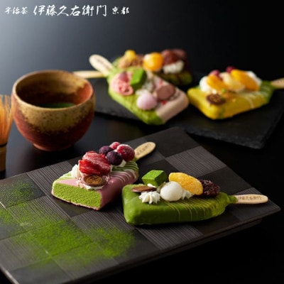 【伊藤久右衛門】抹茶パフェアイスバー 5本入　宇治抹茶を使用した贅沢なアイスバー