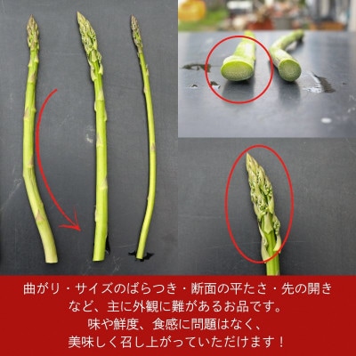 【訳あり】アスパラガス1kg 2026年産 朝採りアスパラ　S～2Lサイズを農家直送でお届け