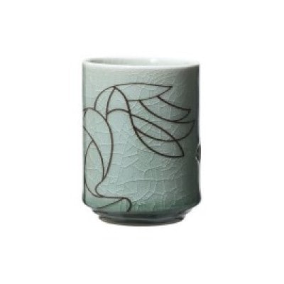 大堀相馬焼 松永窯 KACHI-UMA06 by寺内ユミ 二重湯呑み