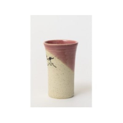 大堀相馬焼 松永窯 小タンブラー(ピンク)