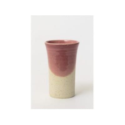 大堀相馬焼 松永窯 小タンブラー(ピンク)