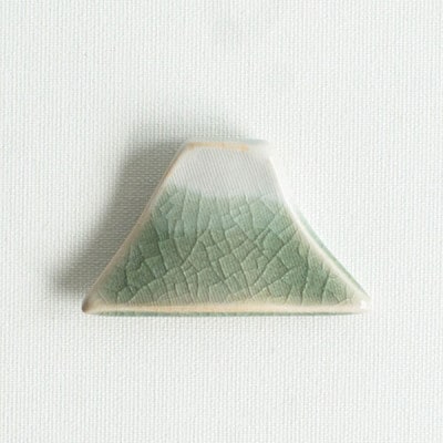 大堀相馬焼 松永窯 山の箸置き2個セット(富士山)