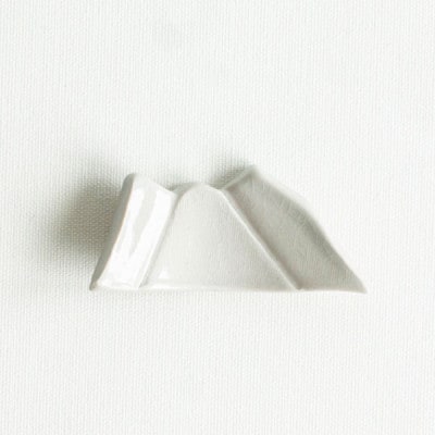 大堀相馬焼 松永窯 山の箸置き2個セット (磐梯山)