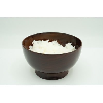 伝統工芸品 南木曽ろくろ細工 木曽の溜塗漆 飯碗(茶碗)2個