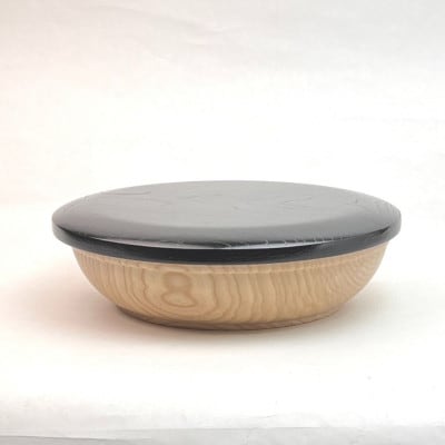 ちらし寿司の器浅30cm蓋付(黒)