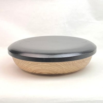 ちらし寿司の器浅33cm蓋付(黒)