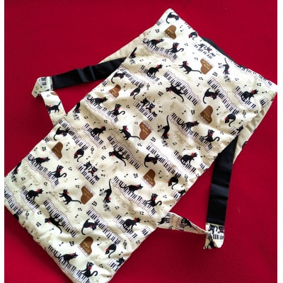 【なぎそねこ】婦人用1着(猫とピアノ)