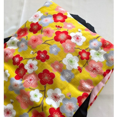 【なぎそねこ】婦人用1着(梅の花黄系)