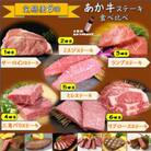 【毎月定期便】あか牛ステーキ食べ比べ(長洲町)全6回