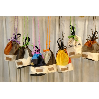 【テント生地生まれのサスティナブルな巾着】Re.tent Kinchak