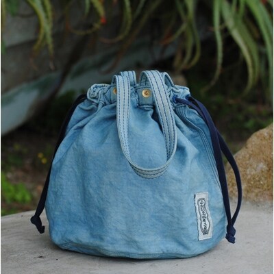 kinchaku tote 本藍染め