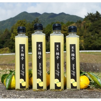 実生ゆず果汁　200ml 4本入り