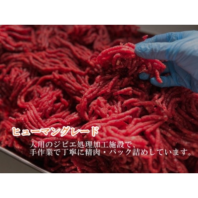 無添加ペットフード　鹿肉ミンチ　1キロ(小分け200g×5パック)　犬・猫用　ジビエ　徳島県牟岐町