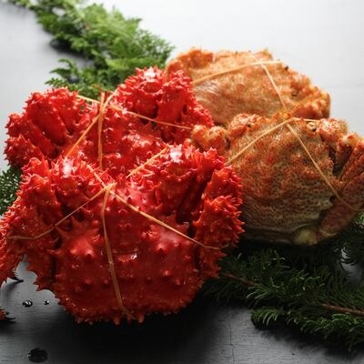 【北海道根室産】花咲ガニとクリガニセット3~4尾(計1kg前後) SA-57005