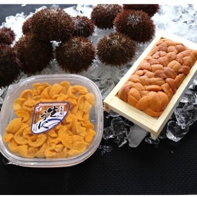 エゾバフンウニ折・塩水P各100g F-71002