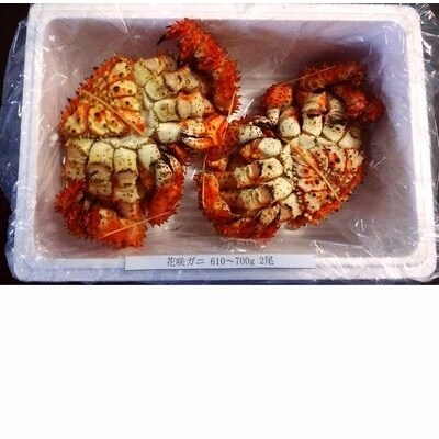 【北海道根室産】花咲ガニ610～700g×2尾 A-57007