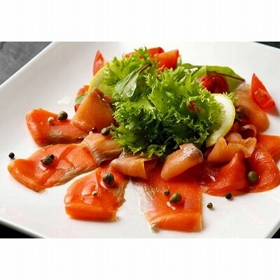 <鮭匠ふじい>天然紅鮭のスモークサーモンセット60g×10P C-42047