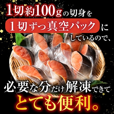 天然沖獲れ鮭1切×10P(約1kg) B-11060