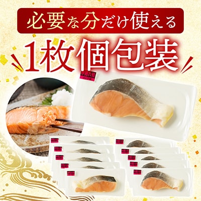 天然沖獲れ鮭1切×10P(約1kg) B-14062