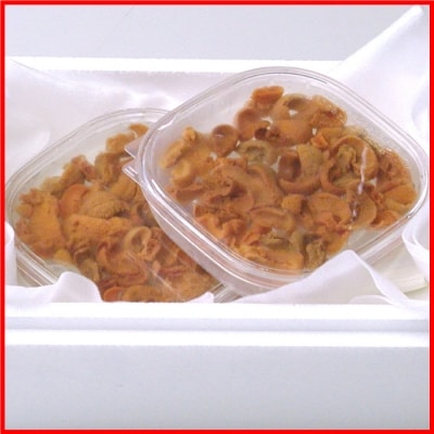 【年内配送可】エゾバフンウニ(赤色)塩水P80～90g×2P C-07020