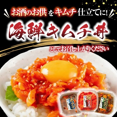 海鮮キムチ3種セット(サーモン・ホタテ・灯台つぶ) B-09039