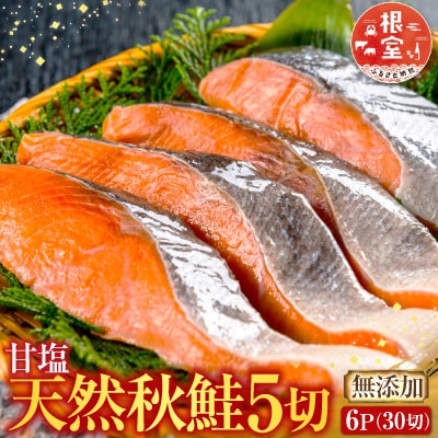 <12/10まで年内配送>秋鮭切身5切×6P(計30切、約1.5kg) A-14006