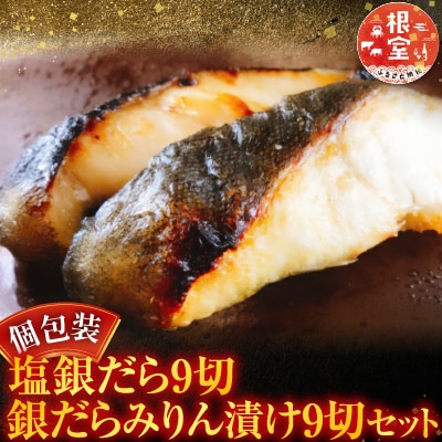 塩銀だら9切&銀だらみりん漬け9切セット B-09060