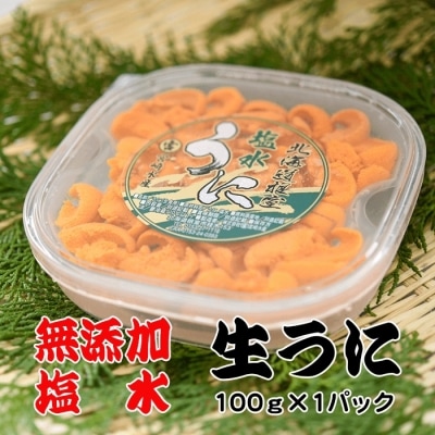 エゾバフンウニ塩水パック100g×1P[10月下旬以降発送] B-65019