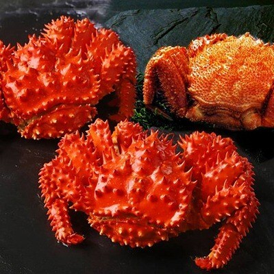 【北海道根室産】ボイル毛がに1尾、ボイル花咲かに2尾 B-42091