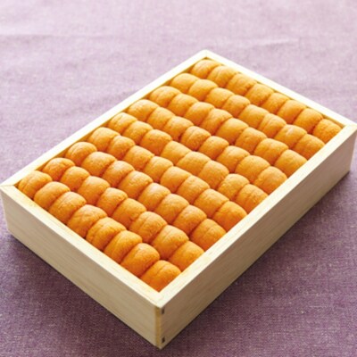 ＜12/14まで年内配送＞エゾバフンウニ並べ詰め150g×1折 D-40047