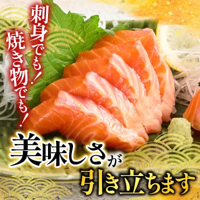 いくら醤油漬け70g×2P・トラウトサーモン(背)1本 A-28211