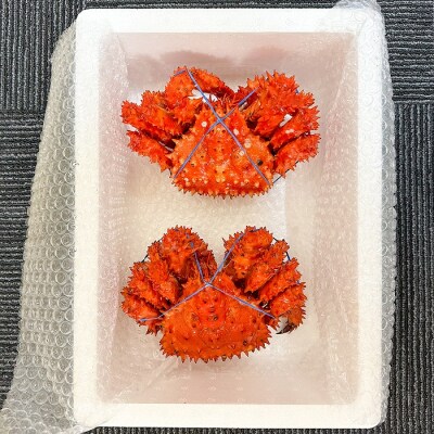 【年内配送】茹で花咲がに約600g×2尾 B-45005